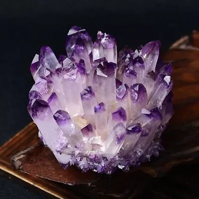 310g+ New Find Amethyst Phantom Cluster Geode Mineral Specimen Crystal Decor • $59.40