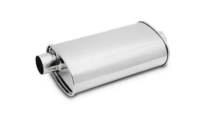 Vibrant Performance 1107 STREETPOWER Oval Muffler 3  Inlet/outlet (Offset-Cent • $149.99