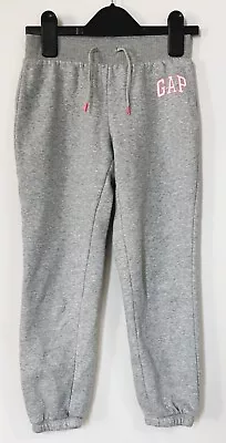 GAP Grey Logo Fleece Joggers Size S (6-7 Years) • £10