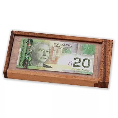 – Magic Money Puzzle Box For Adults – Wooden Brain Teaser ATM Puzzle Box - Hi... • $27.41