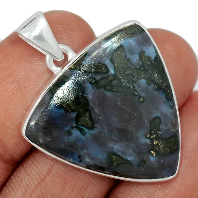 Natural Mystic Merlinite Crystal - Madagascar 925 Silver Pendant Jewelry CP32107 • $15.99