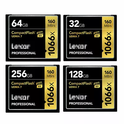 Lexar SanDisk 32GB-256GB CF Memory Card Compact Flash 160MB/s 1066x 1067X VPG-65 • $65.99