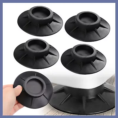 4Pcs Washing Machine Floor Mat Furniture Anti Vibration Feet Pads Non Slip Shock • £5.29