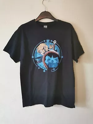 Gildan Heavy Cotton Legend Of Zelda T Shirt Graphic Tee Black Size Medium • £10