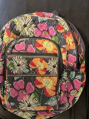 Vera Bradley Jazzy Blooms Large Backpack Vtg  Retired • $30