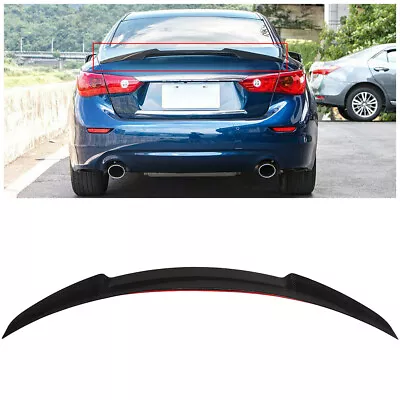 Trunk Spoiler For 2014-2022 Infiniti Q50 Sedan Real Carbon Fiber Glossy Finish • $106.58