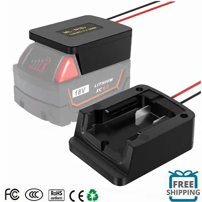 For Milwaukee M18 Battery Adapter Holder Dock W/ Wire Leads Power Wheels Upgrade • $6.99