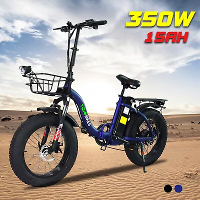 350W 48V 15AH Electric Bicycles Ebikes Adult 20in Tires Single Motor 35-40KM/HZ6 • $1069.99