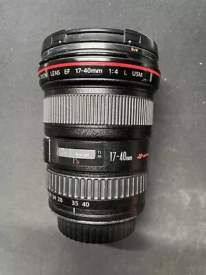 Canon EF 17-40mm F/4 L USM Lens With B+W 77mm XS-Pro UV Haze MRC Nano Filter • $420