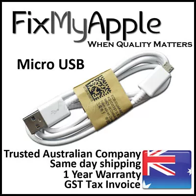 Genuine Samsung FAST CHARGE Micro USB Data Cable Galaxy S7 S6 S5 S4 Edge Note 5 • $5.95