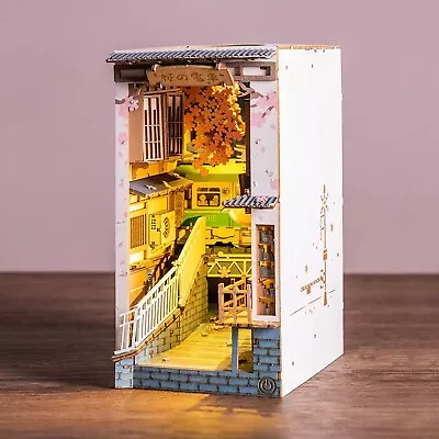 3D Wooden Dollhouse DIY Miniature House Book Nook Miniature Kit -Sakura Densya • $39.99