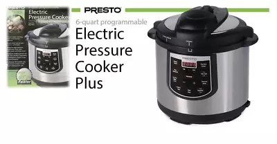 Presto 02141 6-QT Electric Pressure Cooker Stainless Steel • $57.40