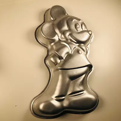 Vintage 1978 Disney Mickey Mouse Wilton Cake Baking Pan Jelly Mould Aluminium • £19.99