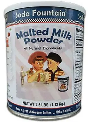 Soda Fountain Malted Milk Powder 2.5 Lb.  Assorted Item Display Weights  • $21.94