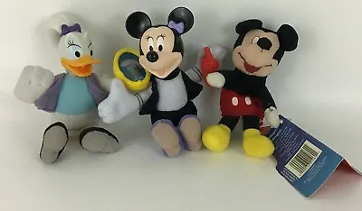 Disney Mickey Mouse Mini Plush Stuffed Toys 3pc Lot Mouse House Minnie Daisy • $13.16