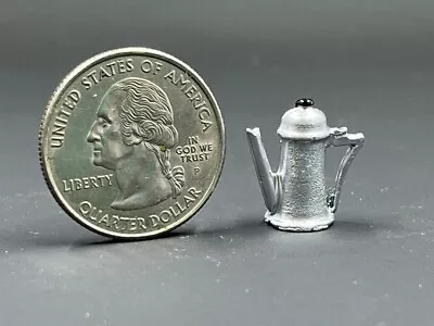 Dollhouse Miniature Metal Coffee Pot 1:12 One Inch Scale Z66 Dollys Gallery • $6.99