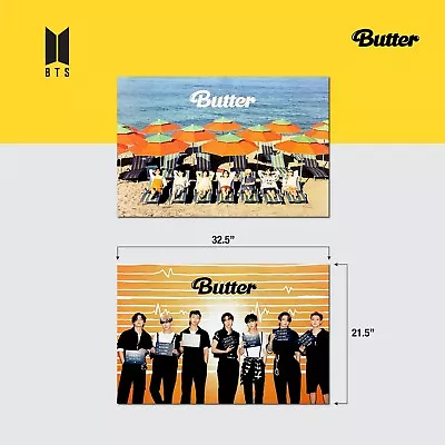 Bts | 2nd Single Album [ Butter ] | 2 Set | Official Kpop Poster Unfolded • $19.99