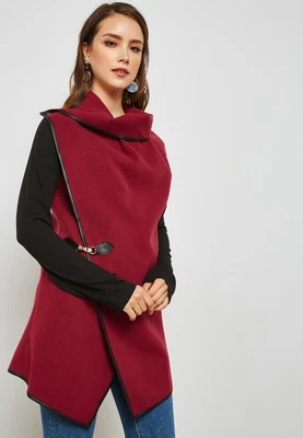 £15 • Buy Quiz  Ladies Wrap Over Cape Long Sleeve Buckle Hatch Clasp Drape Cardigan...