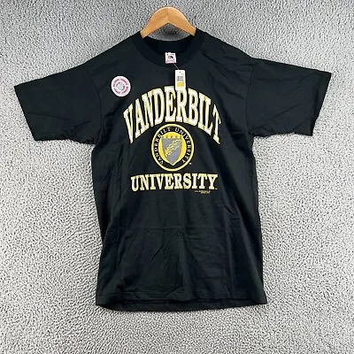 Vintage Deadstock Vanderbilt University Shirt Mens Large New NWT Single 90s USA • $22.95