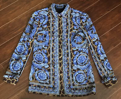 Stunning Ladies Versace Wild Baroque Silk Shirt • $545