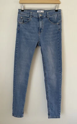 $29 • Buy Pull And Bear High Waisted Skinny Leg Jeans Pants Size 12 M Eur 40