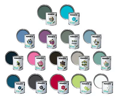 £7.59 • Buy Ronseal Outdoor Exterior Garden Paint Wood Brick Metal Stone All Colour's -250ML