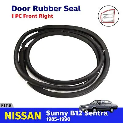 For Nissan Sunny Sentra B12 Sedan 1985-90 Door Rubber Weatherstrip Front RH EBGO • $63.71