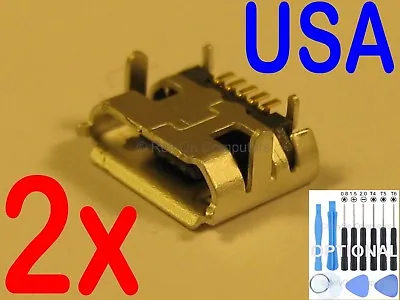 2x Lot Of USB Charging Port Micro Charger For Many Models Of Tablet / Phone USA • $4.98