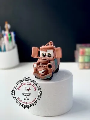 Unofficial Lighting McQueen Mater Cars Handmade Edible Birthday Cake Topper Uk • £31.99