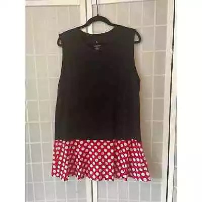 Disney Parks Minnie Mouse Dress Adult Sz XL Polka Dot Skirt Classic Timeless • $30