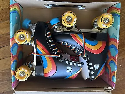 Moxi Rainbow Roller Blk Fashionable Womens Roller Skates Size Medium 7 • $80