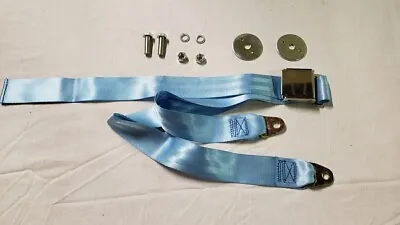 1965-73 Ford Mustang Universal Seat Belt Light Blue Set Of 2 For 2 Seats • $49.95