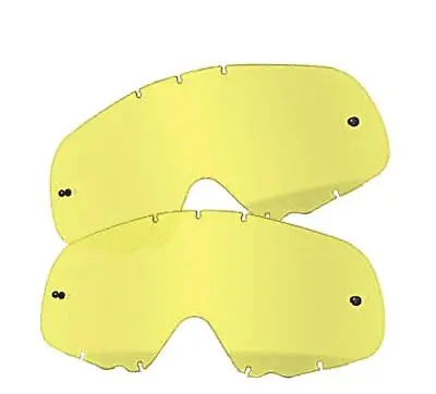 2x Oakley Crowbar Tear OFF LENS ANTI FOG SCRATCH Yellow Motocross Enduro MTB • $16.12