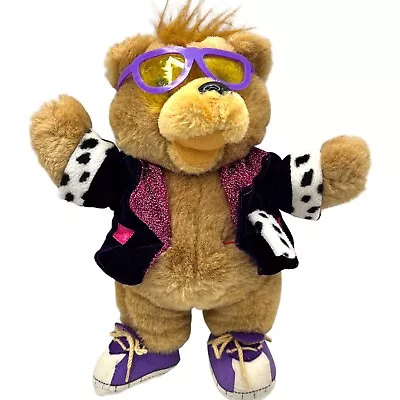 Vintage Teddy Grahams Teddy Bear Plush Stuffed Doll 10  Rock Star Nabisco Ad • $57.99