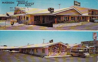 Travel Lodge Madison Wisconsin Posted 1964 • $4.99