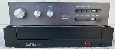 Hafler DH-101 Preamplifier + DH-120 Power Amp Hi-Fi Vintage Stereo TESTED! • $449.99