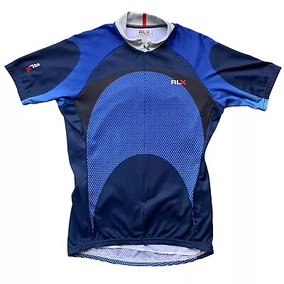 RLX Ralph Lauren Polo Sport Mens Cycling Jersey Size Medium  Blue • $29.97