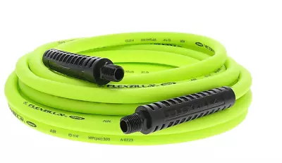 Flexzilla Air Hose 1/4 In. X 25 Ft. 1/4 In. MNPT Fittings Heavy Duty Lightwe • $26.80