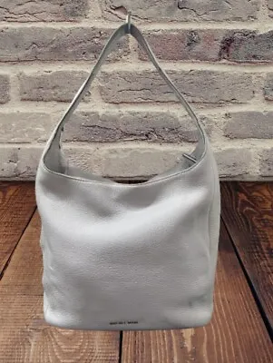 Michael Kors Fulton Gray  Soft Leather Medium Shoulder Bag Handbag • $35