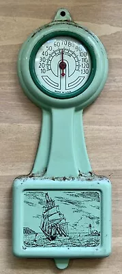 Thermometer ~ Mint Green ~ 8” X 3” X .25” ~ Accurately Working ~ RUST ~ !L🟢🟢K! • $14.99