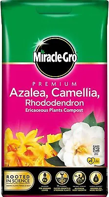 Miracle Gro Azalea Camellia Rhododendron Ericaceous Premium Compost 10l 20l 40l • £10.99