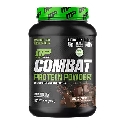 MusclePharm Combat Protein Powder Chocolate Milk 32 Oz 907 G Banned Substances • $42.99
