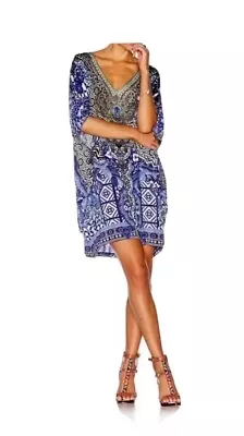 Camilla Ladies Under The Medina Moon Bat Sleeve Dress Top  O/S • $99