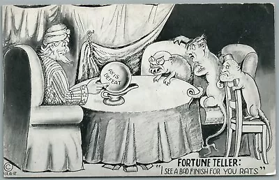 Fortune Teller American Anti-german Propaganda Vintage Postcard  • $19.99