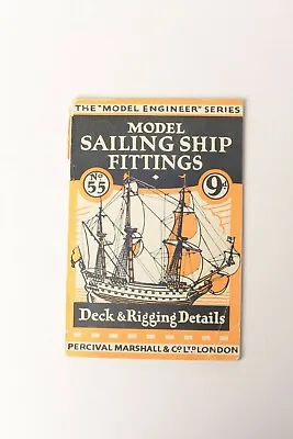 £9.32 • Buy Model Sailing Ship Fittings Deck & Rigging Details Edward Hobbs Booklet