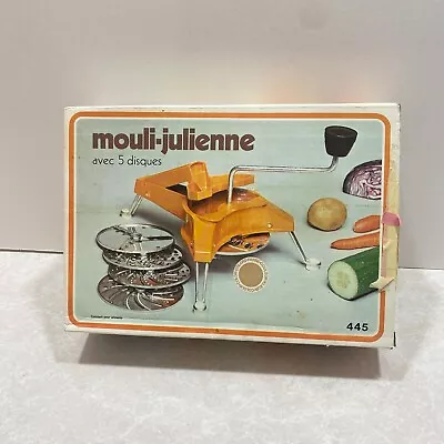 MOULINEX MOULI-JULIENNE #445 - IN ORIGINAL BOX - 5 BLADES INCLUDED Chop Slice • $25.99