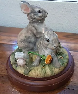 Charming! Bunny Rabbits - Mill Creek Studios Sculpture  Country  Cottagecore  • $39.99