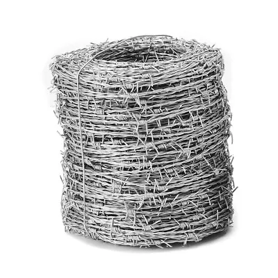200m Roll Of Barbed Wire High Tensile Galvanised Field Paddock Security Fencing • £9.95