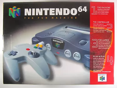 1996 Original Nintendo 64 N64 Vintage Video Game Console New Sealed Collectable • $1497.97