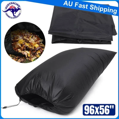$19.88 • Buy Leaf Bag For Lawn Tractor Garden Lawn Leaf Bags 210D Oxford Cloth 96 X56  Inch